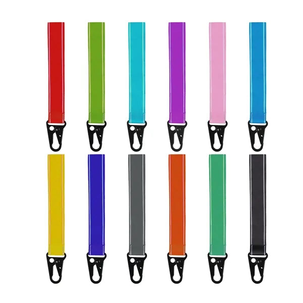 1" Nylon Wrist Lanyard Keychain Strap with Carabiner Clip