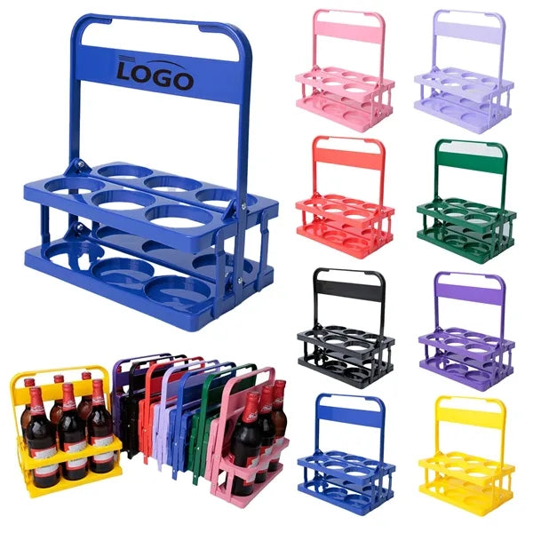 Foldable 6 Beer Collector Bottle Carrier