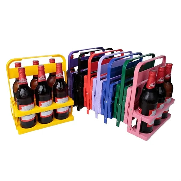 Foldable 6 Beer Collector Bottle Carrier