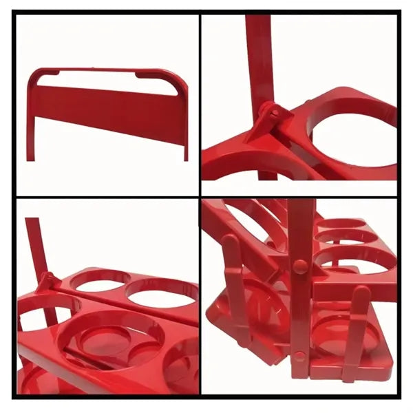 Foldable 6 Beer Collector Bottle Carrier