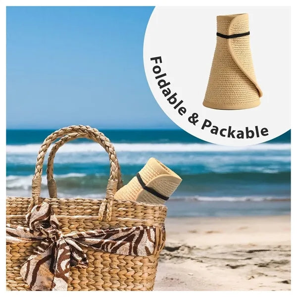 Foldable Women Summer Straw Hat