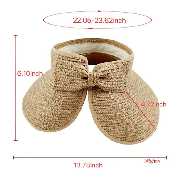 Foldable Women Summer Straw Hat