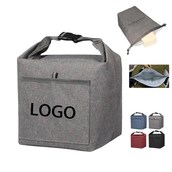 Durable Roll-top Insulated Lunch Tote Bag