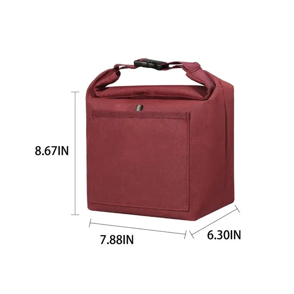 Durable Roll-top Insulated Lunch Tote Bag