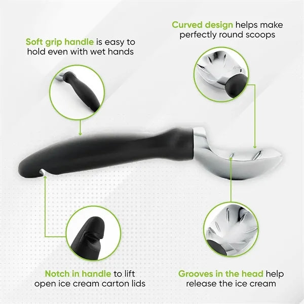 Ice Cream Spoon with Anti-Freezing Handle