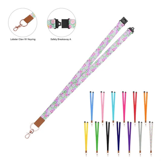 3/4" Polyester Breakaway Lanyard ID Badge Holder