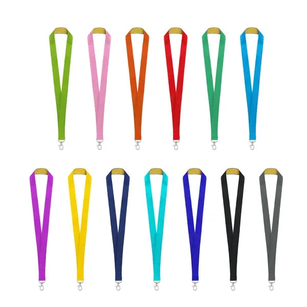 1" Custom Polyester Lanyard for ID Badges W/ Lobster Claw