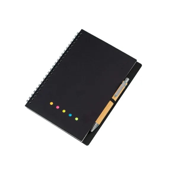 A5 Spiral Sticky Notes Notebook Custom Kraft Cover