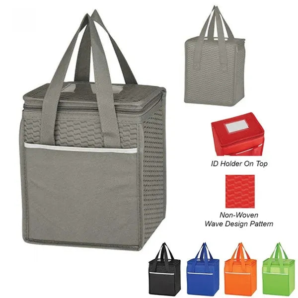 Non-Woven Wave Design Kooler Lunch Bag