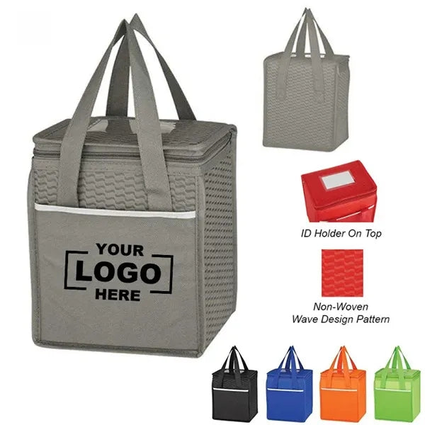 Non-Woven Wave Design Kooler Lunch Bag