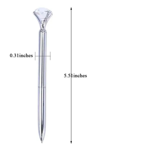 Elegant Metallic Diamond Ballpoin Pen