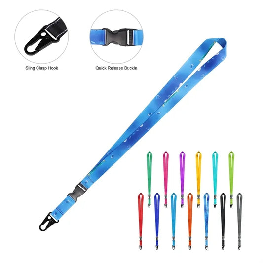 3/4" Quick Release Sublimation Lanyard W/ Sling Clasp Hook