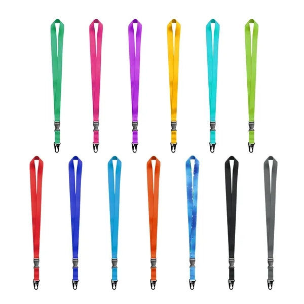 3/4" Quick Release Sublimation Lanyard W/ Sling Clasp Hook