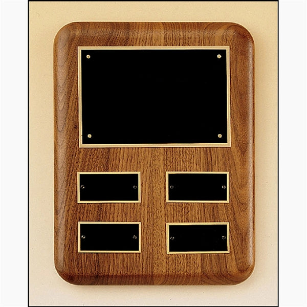 Solid Walnut Quarterly Award Plaque 8x10.5