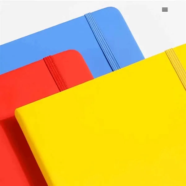 A5 Solid Color Elastic Band Business Notebook