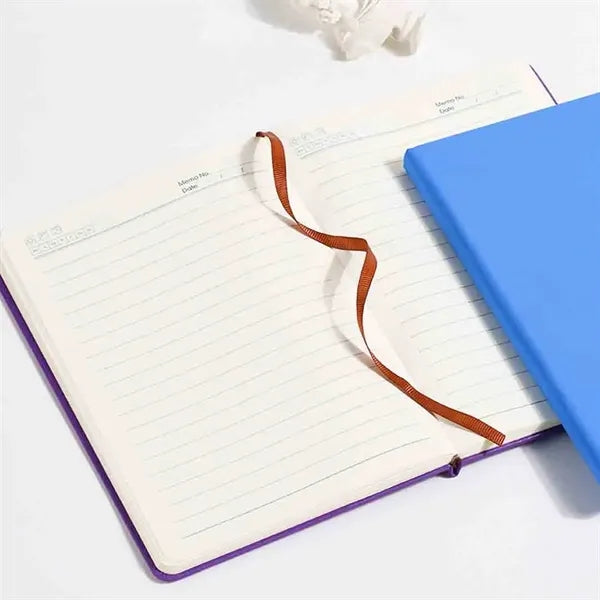 A5 Solid Color Elastic Band Business Notebook