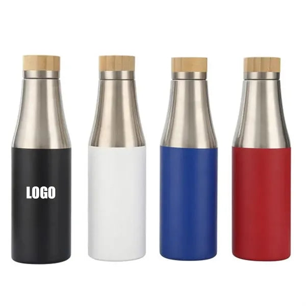 17oz Stainless Steel Water Cup with Bamboo Lid