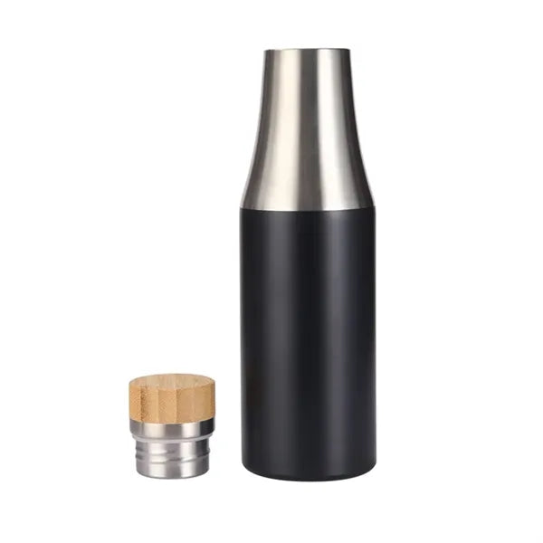 17oz Stainless Steel Water Cup with Bamboo Lid