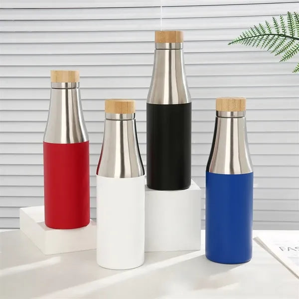 17oz Stainless Steel Water Cup with Bamboo Lid