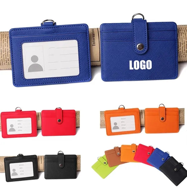 PU Leather ID Badge Holder