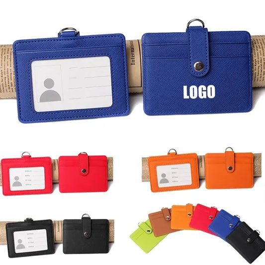 PU Leather ID Badge Holder