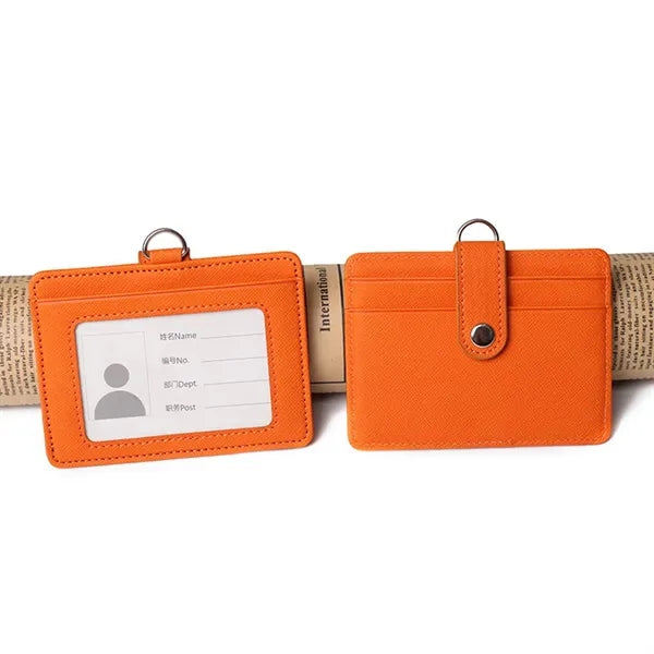 PU Leather ID Badge Holder