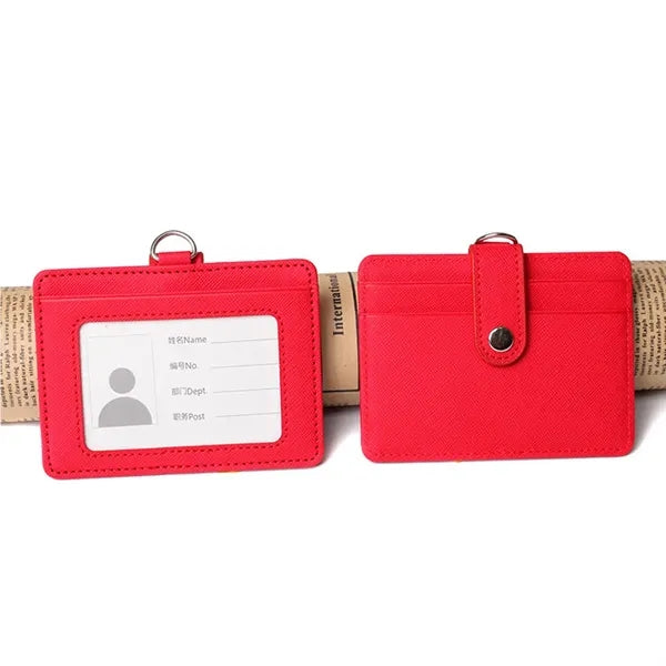 PU Leather ID Badge Holder