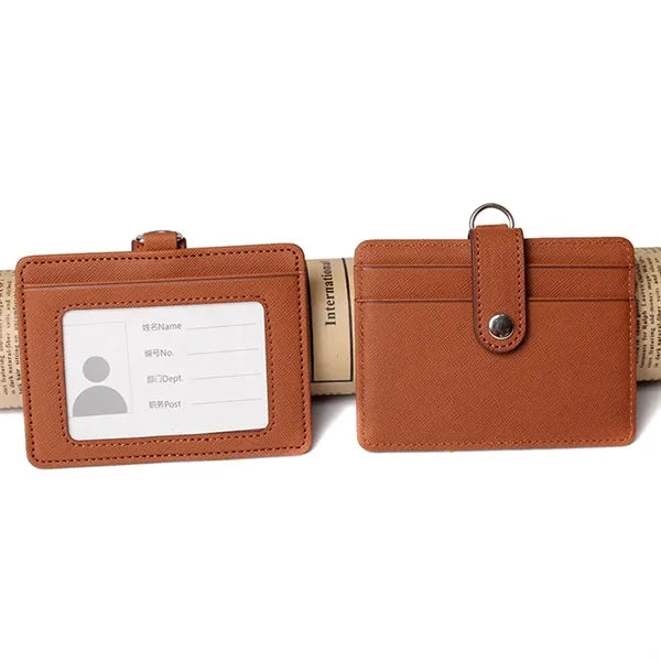 PU Leather ID Badge Holder