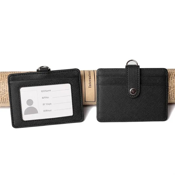 PU Leather ID Badge Holder