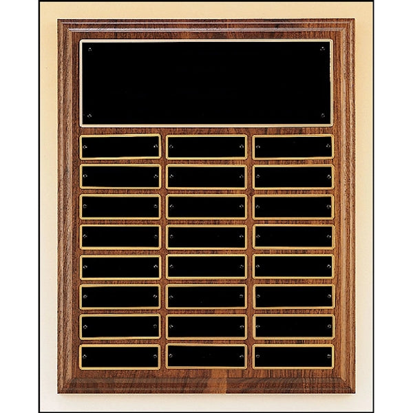 Walnut Perpetual Plaque 12x15 24 Plates