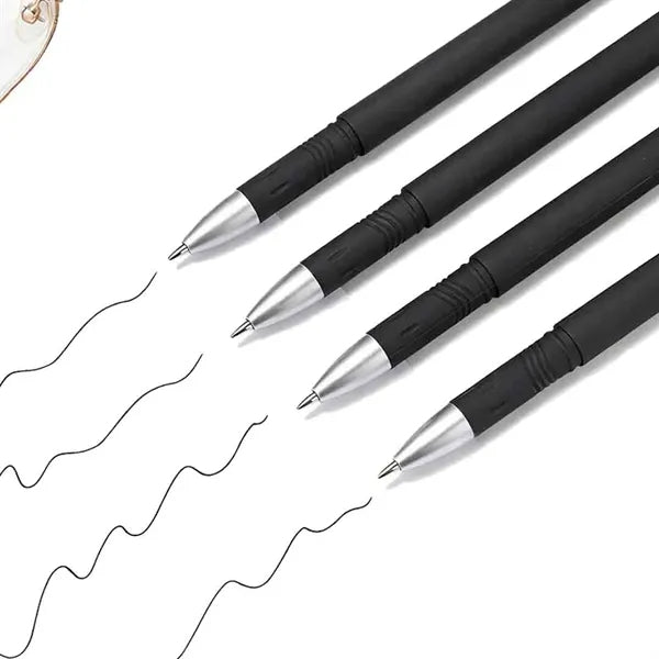 Concise Black Gel Pen