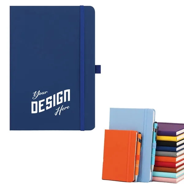Hardcover Notebook With Pen Loop And Band Strap