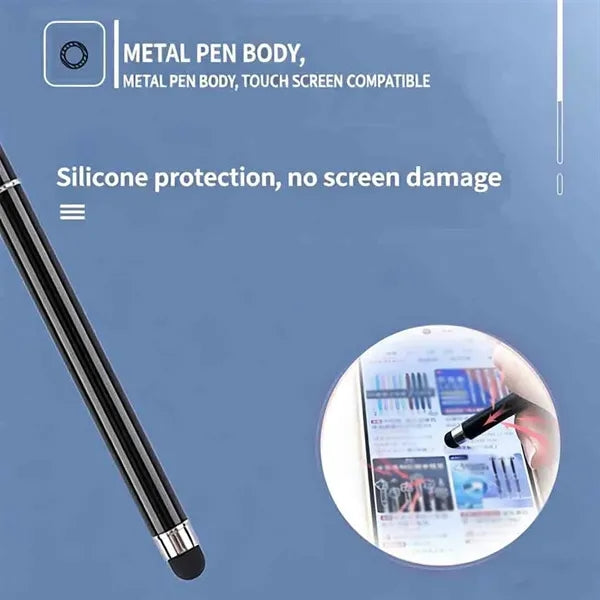 Metal Dual-Use Pen: Stylus & Ballpoint