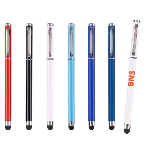 Metal Dual-Use Pen: Stylus & Ballpoint