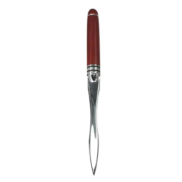 Elegant Wooden Handle Metal Letter Opener - 6.42" Long