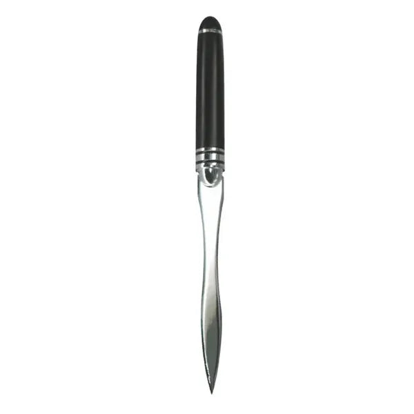 Elegant Wooden Handle Metal Letter Opener - 6.42" Long