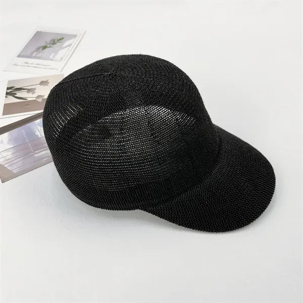 Lightweight Summer Paper Straw Baseball Cap Custom Embroider