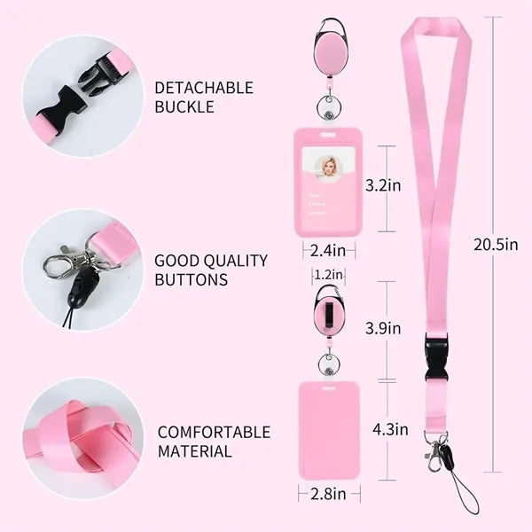 Lanyard Key chain With ID Badge Holder