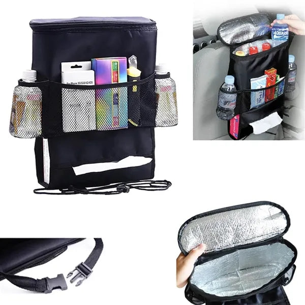 Car Auto Back Seat Organizer Hanging Insulated Cooler Bag