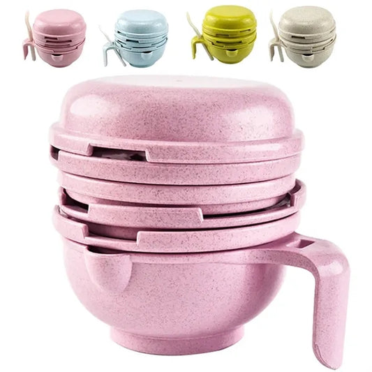 Manual Baby Food Grinder and Complementary Feeding Tool Set