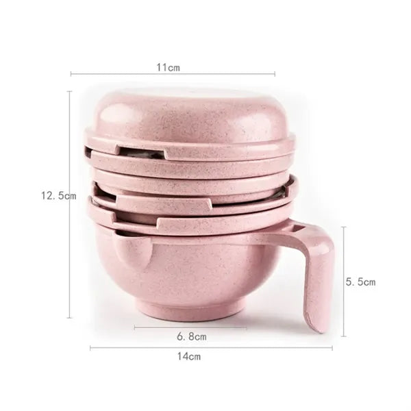 Manual Baby Food Grinder and Complementary Feeding Tool Set