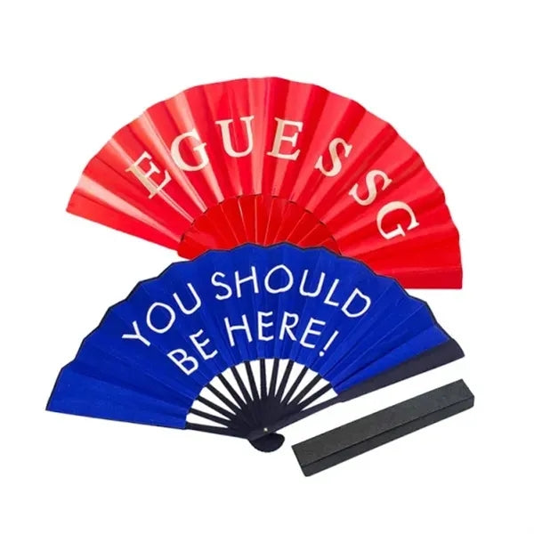 Bamboo Folding Printed Lady Hand Fan