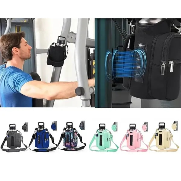 Magnetic Gym Bag Water Bottle Carrier Holder