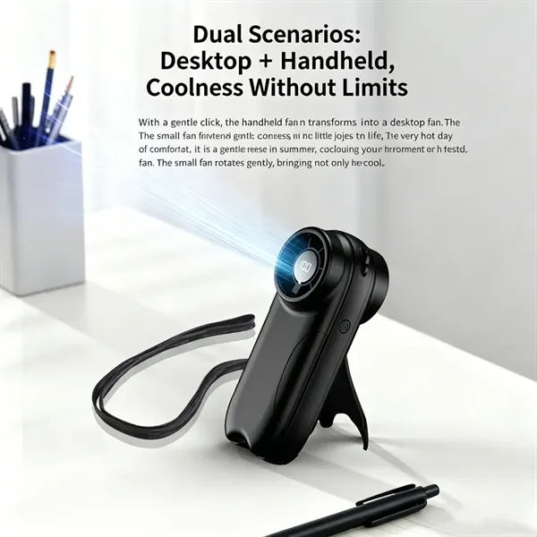 Portable Bladeless Fan with Lanyards