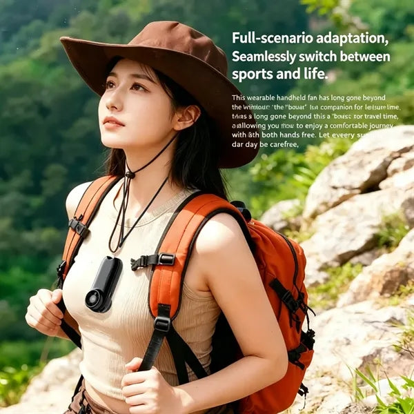 Portable Bladeless Fan with Lanyards