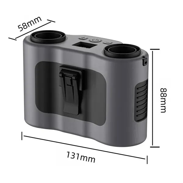 20000mAh Dual-Waist Fan with Lanyard