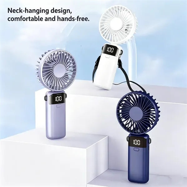 Foldable USB Fan with Lanyard