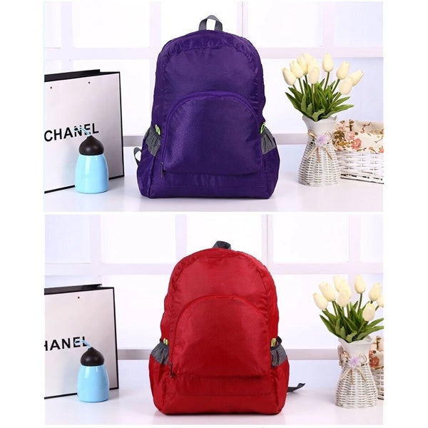 Waterproof 420D Oxford Fabric Foldable Travel Backpack