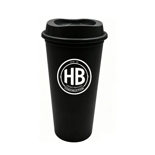 16-ounce single-layer polypropylene plastic coffee cup