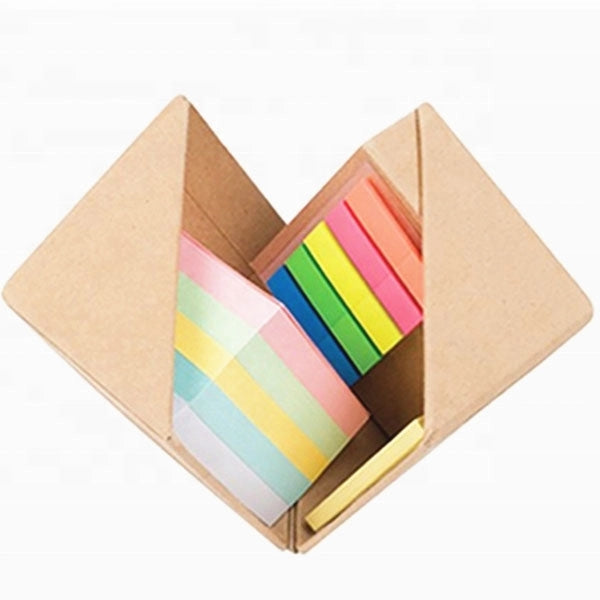 Sticky Notepad Cube Memo Pen Holder